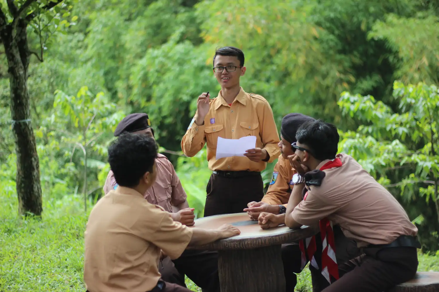 teamwork bersama mahasiswa STKIP Al Hikmah